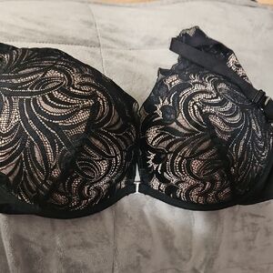 Adore Me Black Lace Full-Coverage Bra